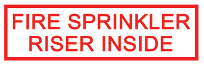 Fire Sprinkler Signage Essentials Value Pack - 2’’x 6’’ Aluminum - MADE IN USA